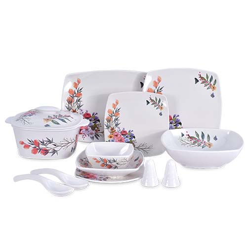 طقم ميلامين هابي شيف 40 قطعة مشجر - الصورة 3