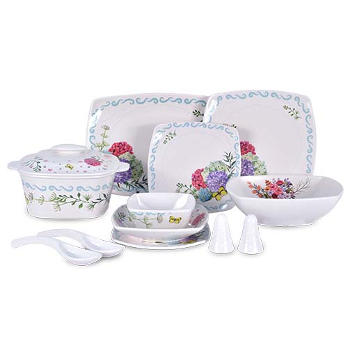 طقم ميلامين هابي شيف 40 قطعة مشجر - الصورة 4