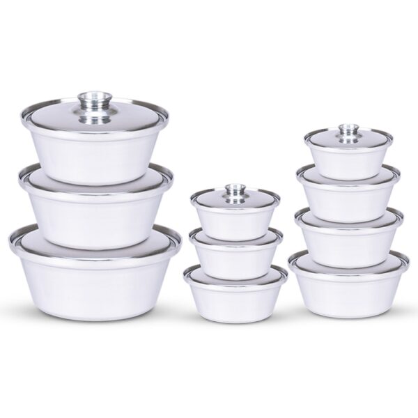 طقم حلل شاورما الومنيوم 10 قطعه