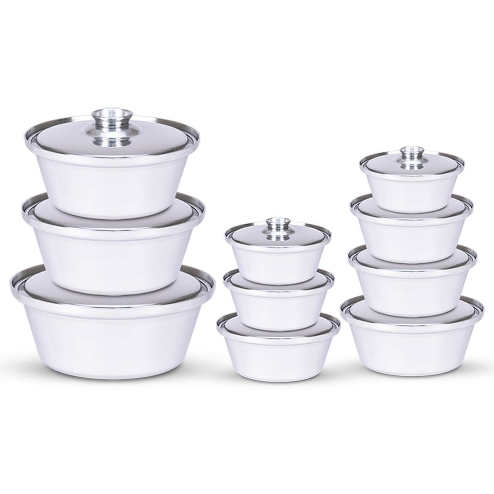 طقم حلل شاورما الومنيوم 10 قطعه