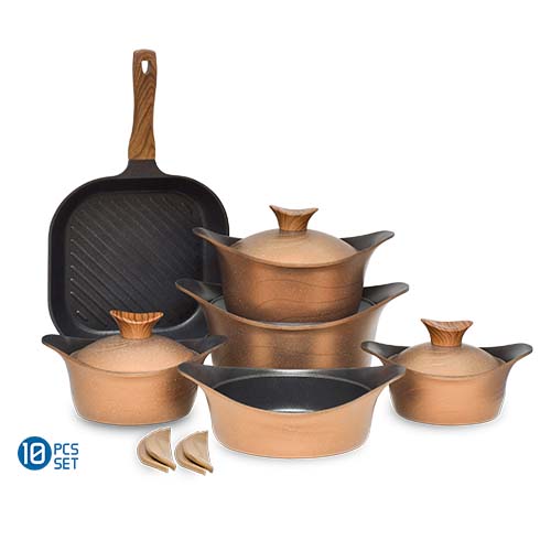 طقم نيوكلاين بالجريل 10 قطع