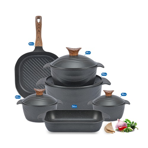 طقم نيوكلاين ١٠ قطع بالجريل برو بلس