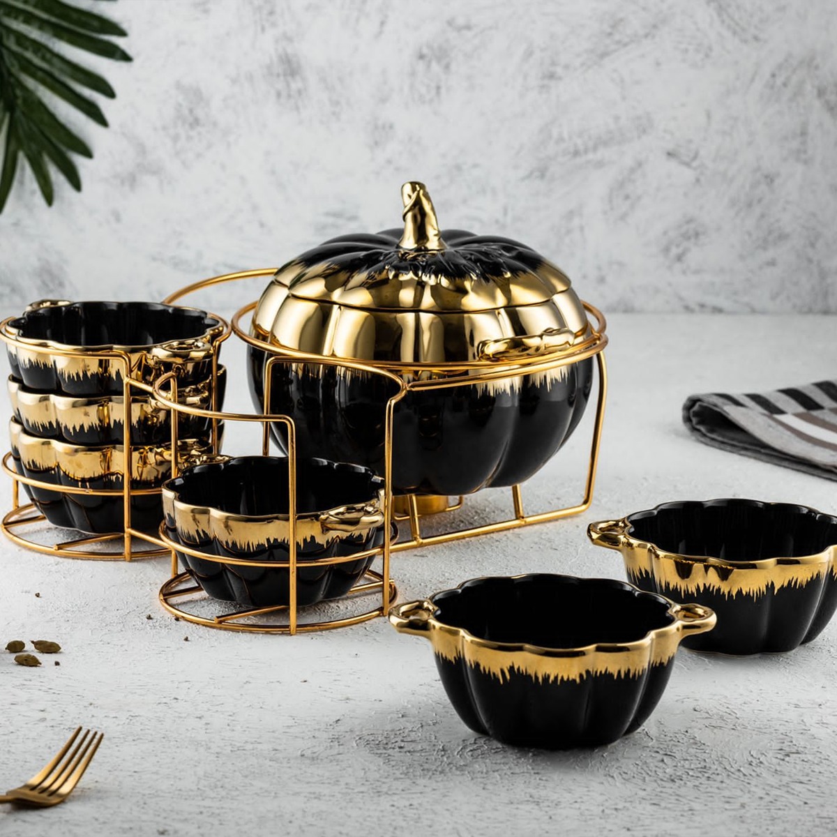 حله شوربة بالغطا + 6 بولات بورسلين بيور