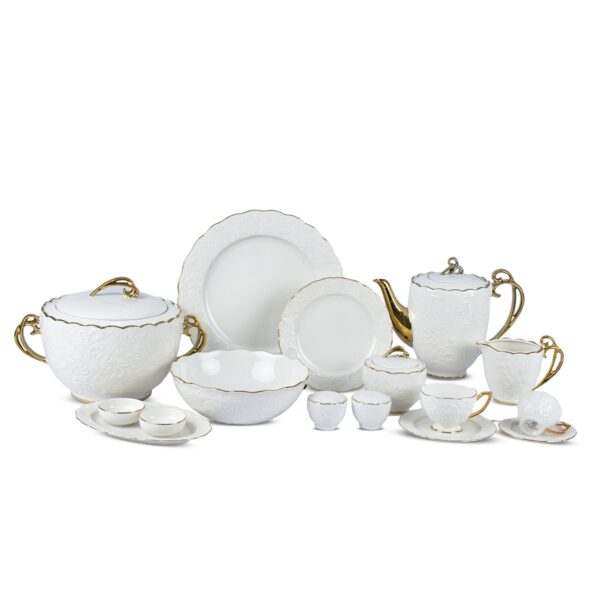 '- طقم صيني من فتحي محمود - روزان دهب 66 قطعة