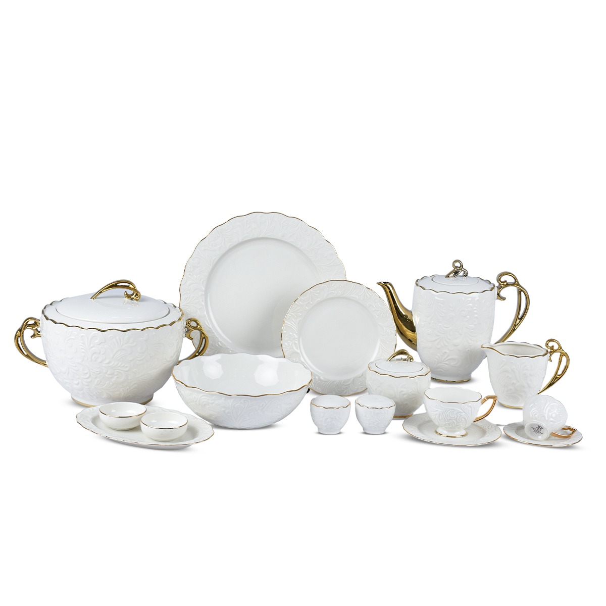 '- طقم صيني من فتحي محمود - روزان دهب 66 قطعة