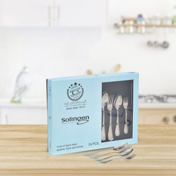طقم معالق ستانلس 24 قطعة