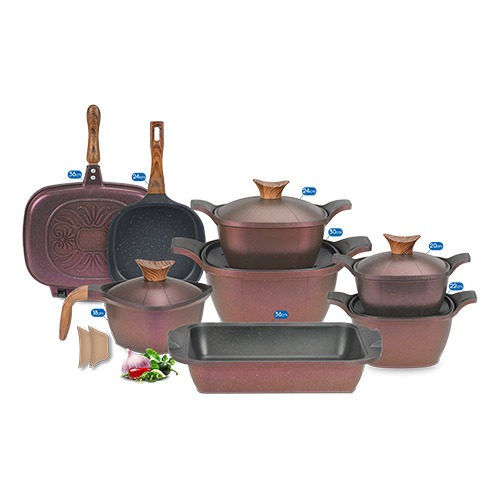 طقم نيوكلاين 14 قطعه مربع