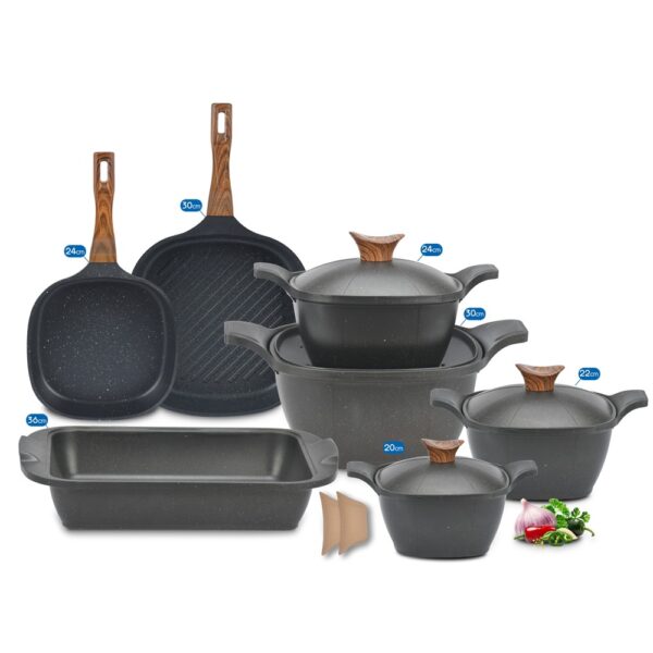 طقم نيوكلاين 11 قطعه مربع