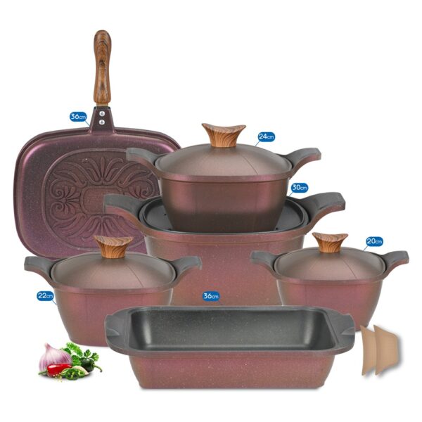 طقم نيوكلاين 10 قطعه مربع