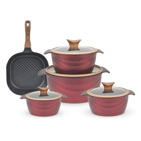 طقم جرانيت نايس كوكر 9ق بجريل