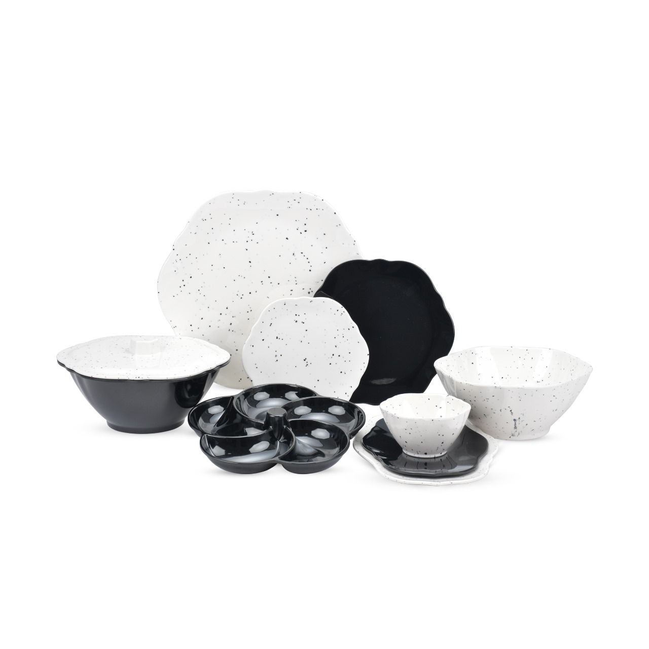 طقم ميلامين دايموند 38 قطعة