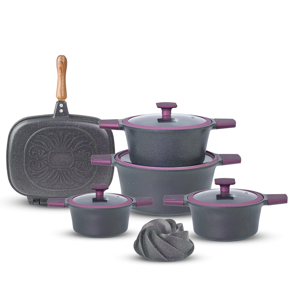 طقم جرانيت 10 ق مدور فانتوم بغطا بايركس - الصورة 5