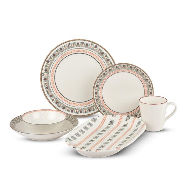 طقم عشاء بورسلين 30 قطعة - TULU